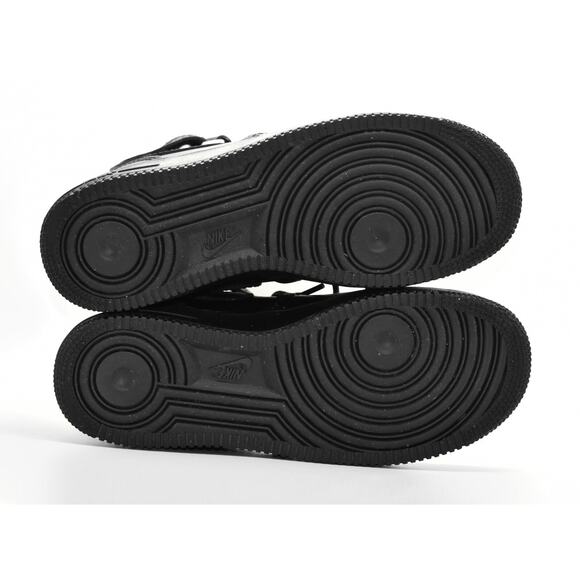 F0 Auth NIKE AIR FORCE 1 SWAT Black Leather Steel Toe Shoes 309655-001 Size 6.5 - Picture 8 of 9